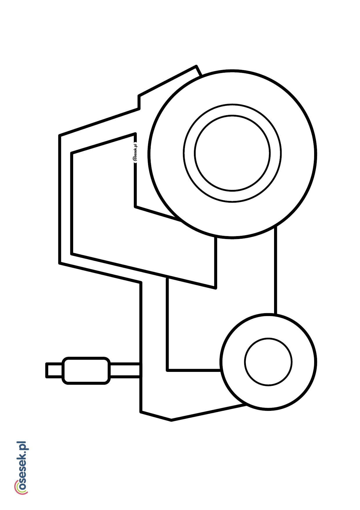 Traktor Kolorowanka Dla Dzieci Do Druku Osesek Pl